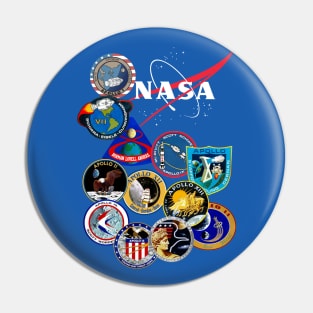 Apollo Flight Patches - Manned Missions To The Moon Pin