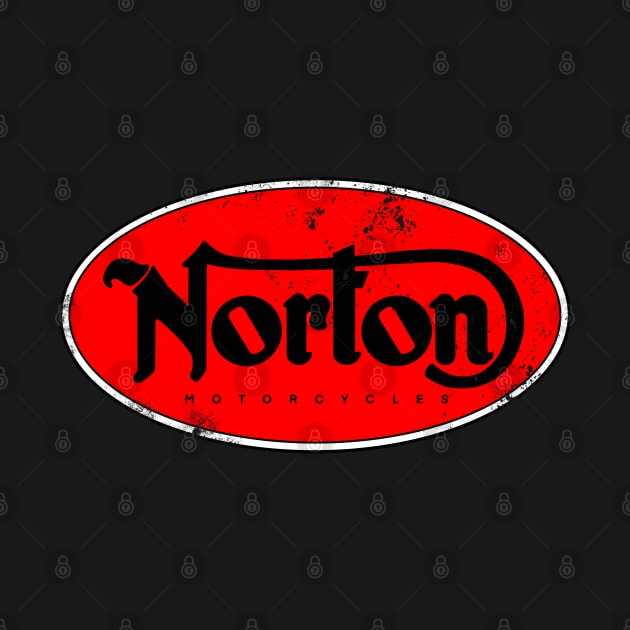 norton motorcycle t shirt by Allotaink