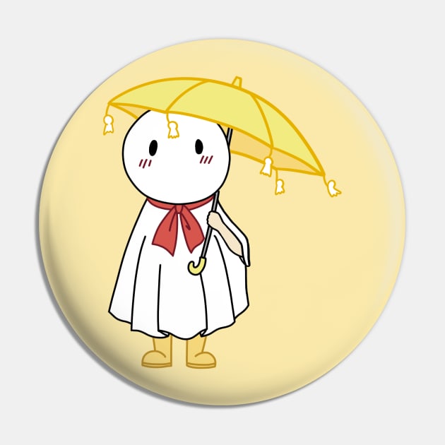 Weathering with you nagi with yellow umbrella Pin by ballooonfish