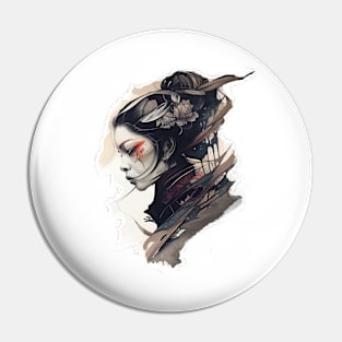 Woman portrait Pin