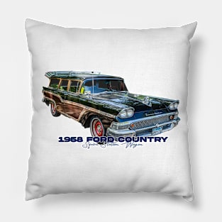 1958 Ford Country Squire Station Wagon Pillow