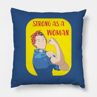 Rosie the riveter Feminist Pillow