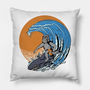 Gorilla & Shark Surfing Pillow