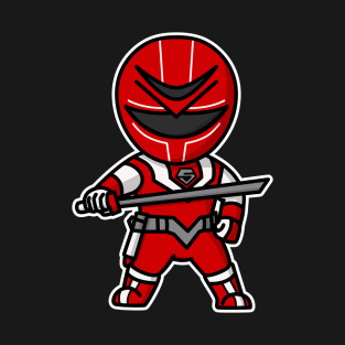 Red Mask Hikari Sentai Maskman Super Sentai Chibi Kawaii T-Shirt