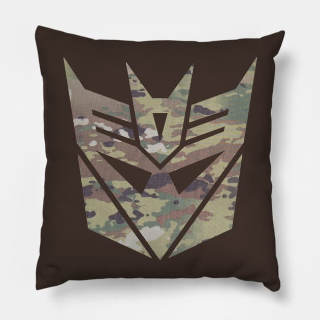 Decepticon Camo-Bonecrusher Pillow by Ironmatter