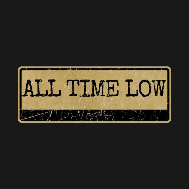 Aliska text black retro - ALL TIME LOW by Aliska