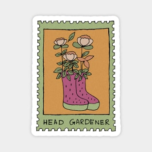 HEAD GARDENER STAMP Magnet