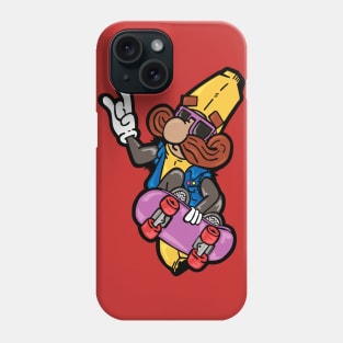 Banana Skateboarder Phone Case