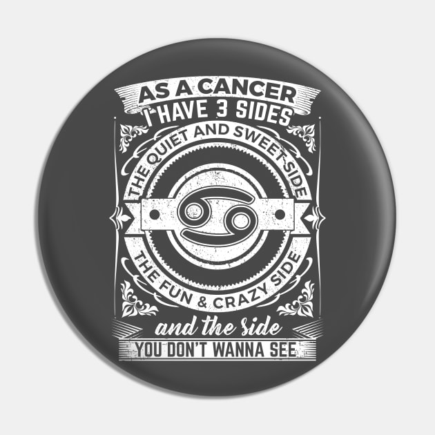 Cancer - 3 Sides Pin by obet619315