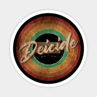 Deicide Vintage Circle Art Magnet