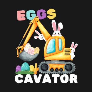 Easter Eggs Cavator Excavator T-Shirt