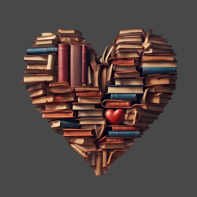 Book heart by LM Designs by DS