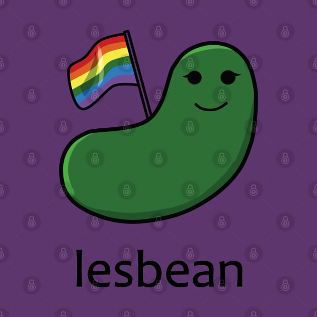 Lesbean (Rainbow Flag) by LunarCartoonist