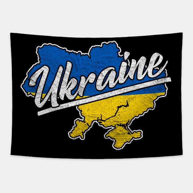 Ukraine Flag Kiev Nationality Origin Nation Tapestry by funkyteesfunny