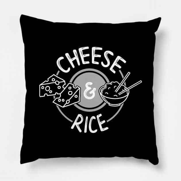 Swearing Cheese and Rice Pillow by TriHarder12