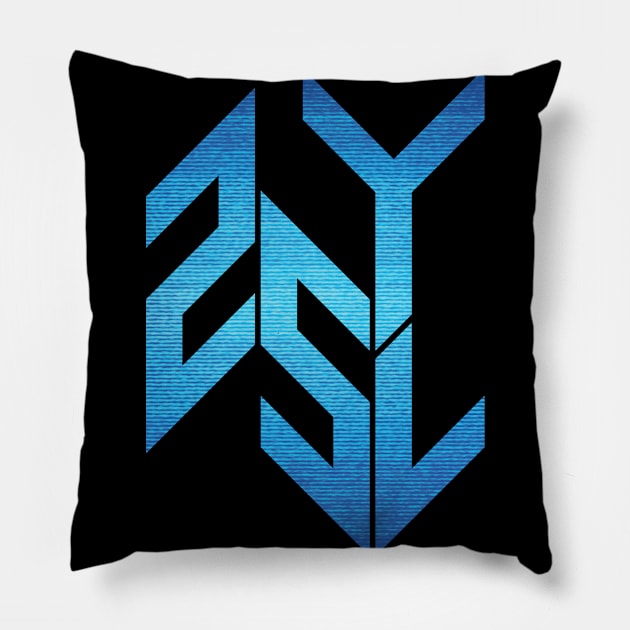 25YL Logo with static Pillow by media25yl