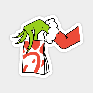 grinch chick fil a Magnet