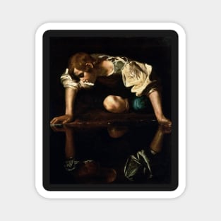 Narcissus - Michelangelo Merisi da Caravaggio Magnet