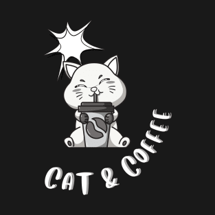 cat and coffee T-Shirt