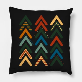 Abstract Shapes Triangle Aesthetic Painting Pillow