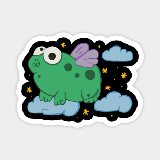 Frog with Wings Flies Magnet