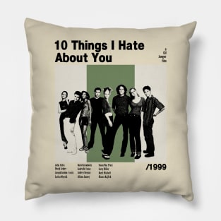 10 Things Retro Poster Pillow