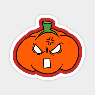 Angry Orange Bell Pepper Magnet