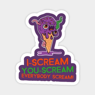 I Scream You Scream Everybody Scream Magnet