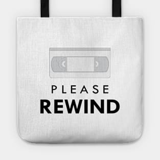 Please Rewind - Vintage VHS Tote