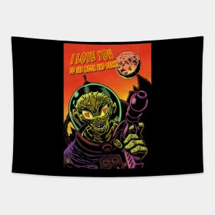 Sci-Fi Valentine card Tapestry