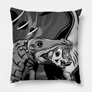 WORLD DISASTER ( BW ) Pillow