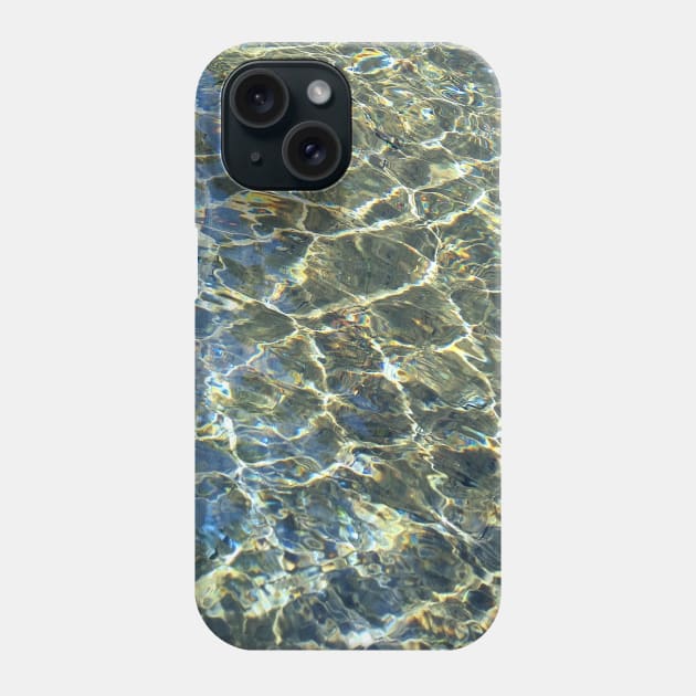 Shimmering Summer Ocean Water Ripples Phone Case by Art by Deborah Camp