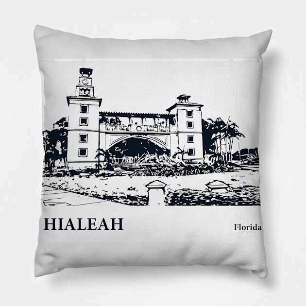 Hialeah - Florida Pillow by Lakeric