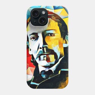 Robert Louis Stevenson Abstract Portrait | Robert Louis Stevenson Abstract Artwork 15 Phone Case