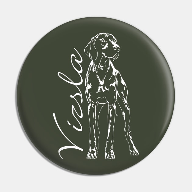 Hungarian Vizsla dog lover portrait Pin by wilsigns