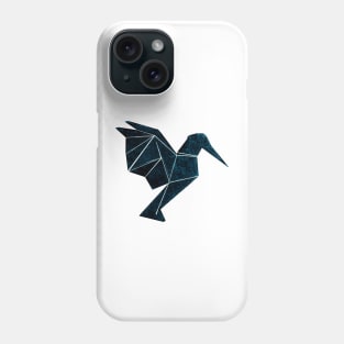 geometric hummingbird Phone Case