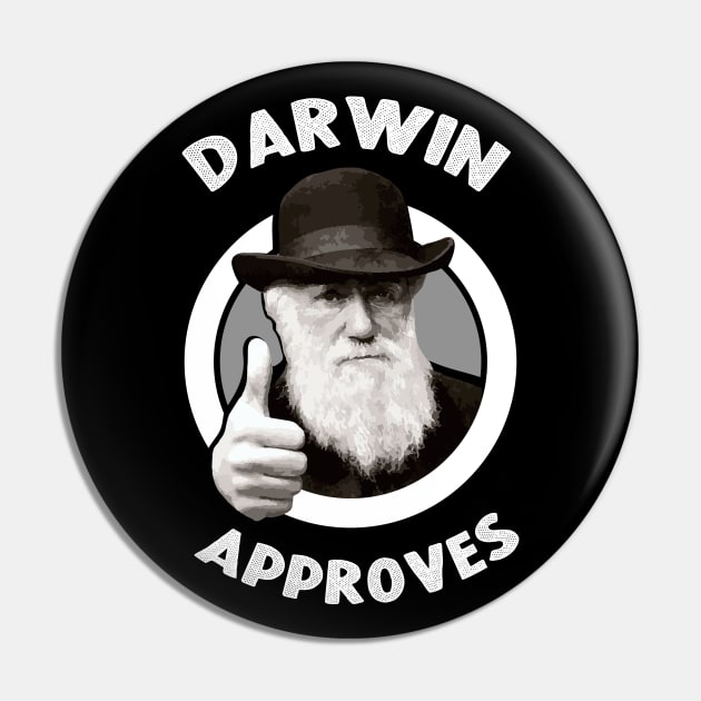 Darwin Approves Pin by VinagreShop