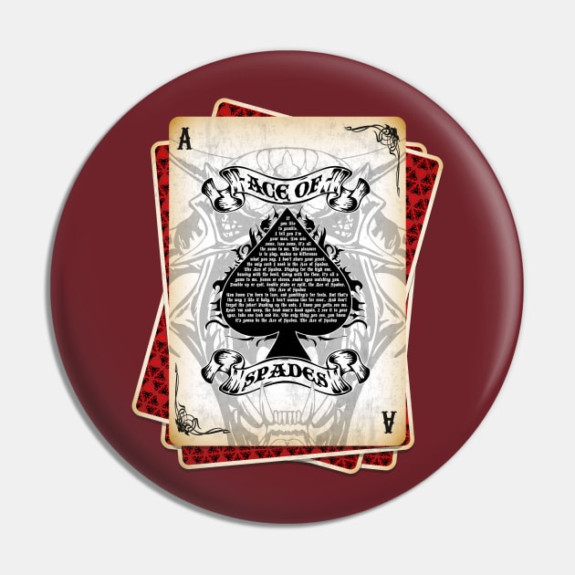 The Ace of Spades - Cards Pin by HappyLlama