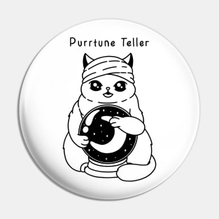 Purrtune Teller Pin