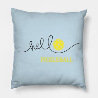 Hello pickleball Pillow