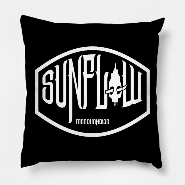 0001 SUNFLOW MERCH LETTERING Pillow by sunflow