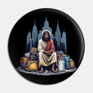 Sad Jesus Pin