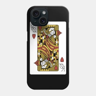 The Kiss Playing Card Klimt by Tobe Fonseca Phone Case