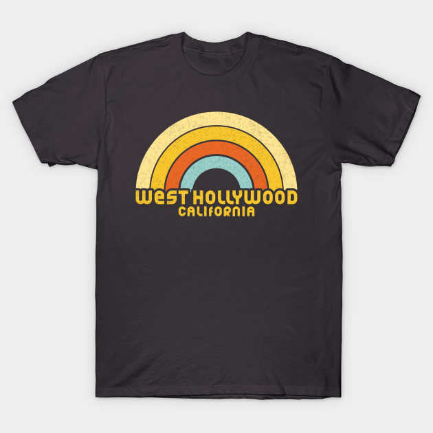 Discover Retro West Hollywood California - West Hollywood - T-Shirt