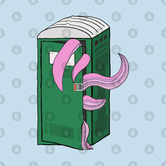 Sorry It’s Octopied Porta Potty Octopus by Punderstandable