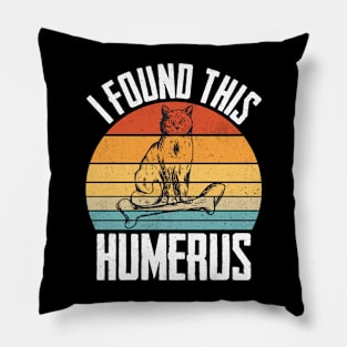 I found This Cats humerus T shirt Pillow