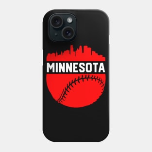 Downtown MPLS STP Minnesota Skyline Baseball Phone Case