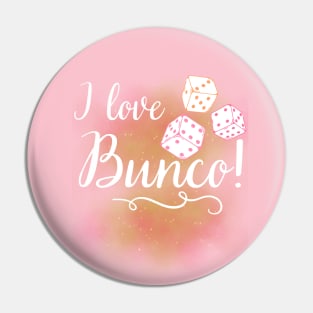 I Love Bunco Pastel Cloud Pin