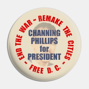 Channing Phillips for President Pin