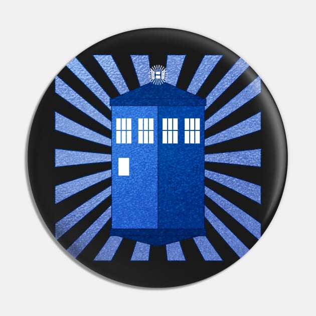 TARDIS - Stained Glass Pin by Sterling_Arts_Design